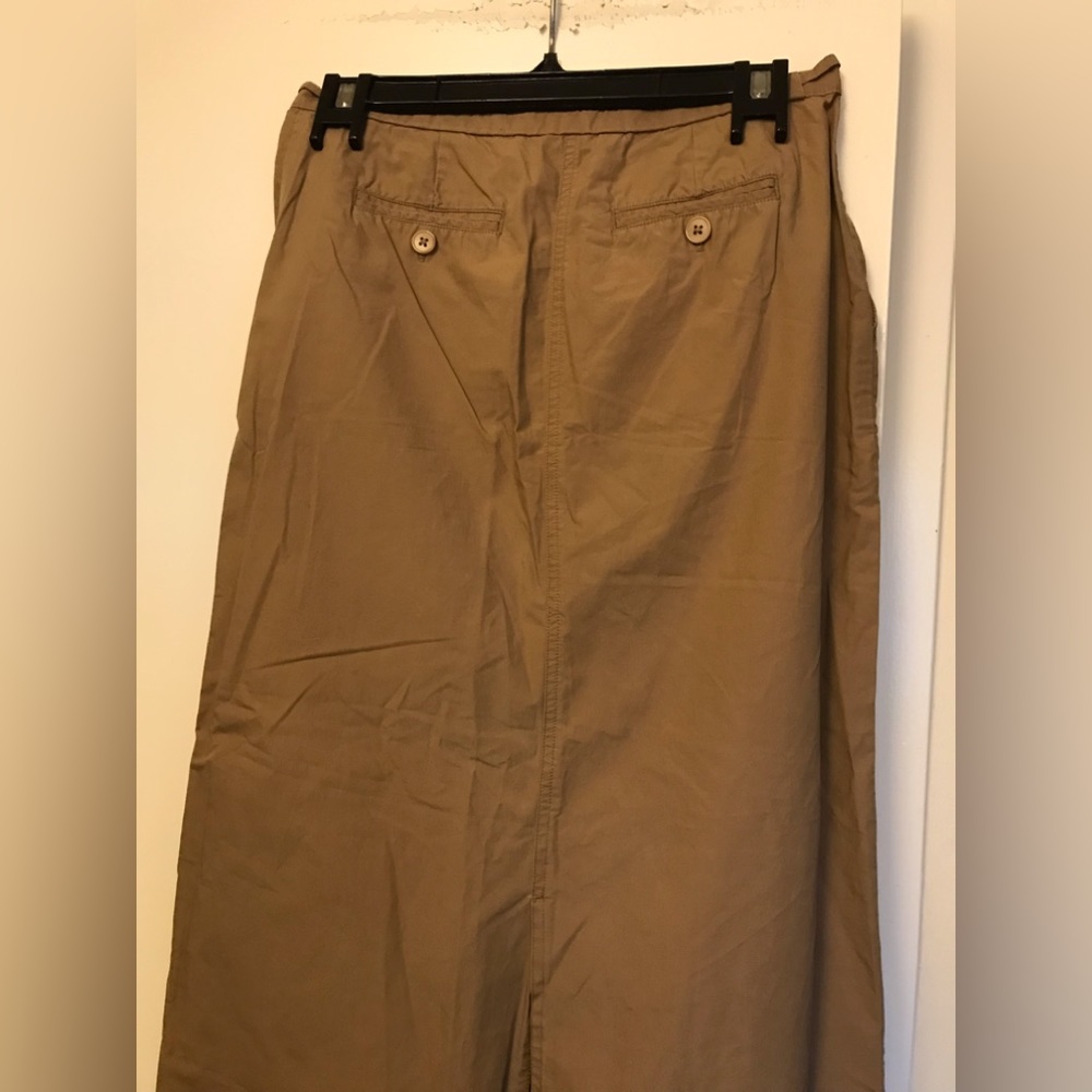THE LIMITED , size 2 woman’s maxi 100% cotton skirt beige color - Picture 4 of 8